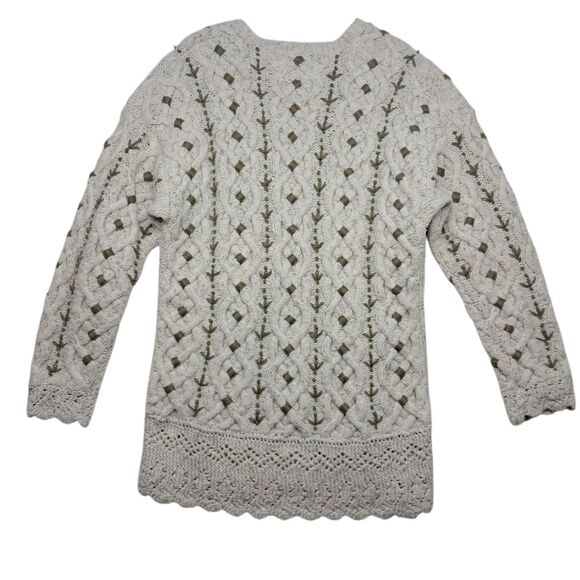 Vintage The Limited Tunic Sweater‎ Womens Small Chunky Hand Knit Wool Grannycore - Picture 1 of 11